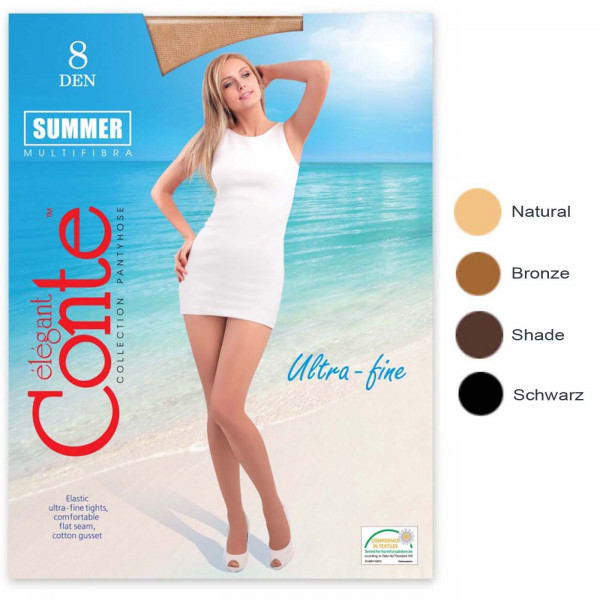Conte, Summer, 8 DEN, Strumpfhose